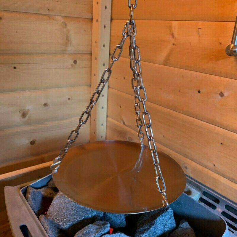 Saunagrill: Schwenkgrill Edelstahl für Sauna inkl. Aufhängung - BBQ / Saunaevent 23