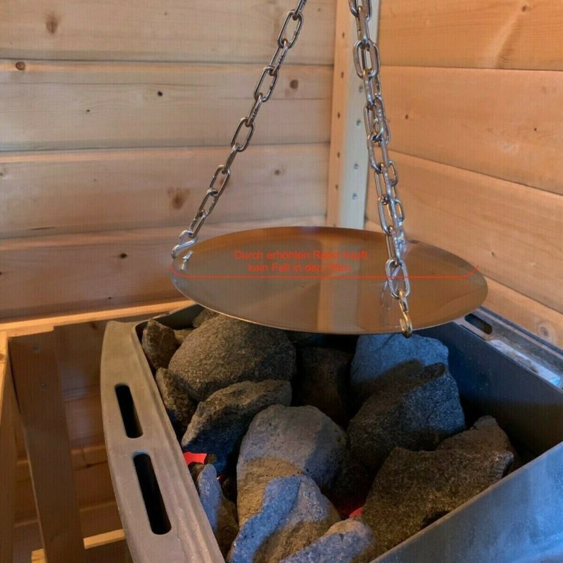 Saunagrill: Schwenkgrill Edelstahl für Sauna inkl. Aufhängung - BBQ / Saunaevent 25