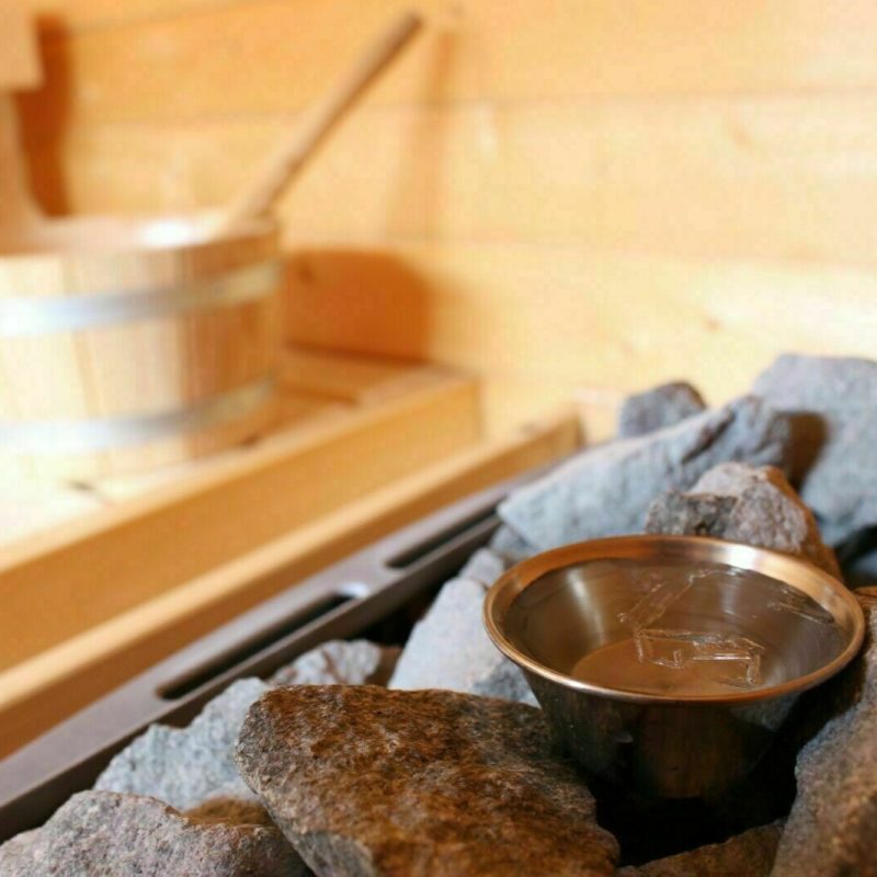 Sauna Deluxe Aufguss Verdampferschale / Aromaschale Edelstahl inkl. Menthol 14