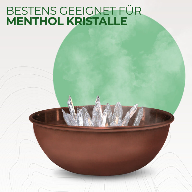 Verdampferschale Ø8,5cm für Sauna - Schale inkl. Mentholkristalle 10