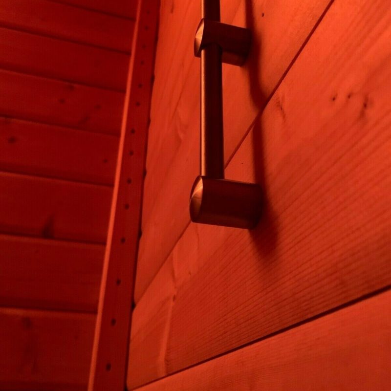 Edelstahl Wandhalterung Sauna / Saunaofen / Aufguss und Saunaschalen Massiv Edel 27