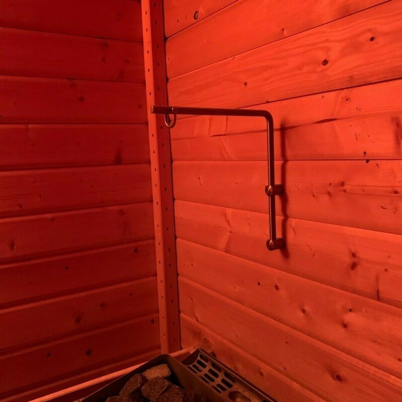 Edelstahl Wandhalterung Sauna / Saunaofen / Aufguss und Saunaschalen Massiv Edel 11
