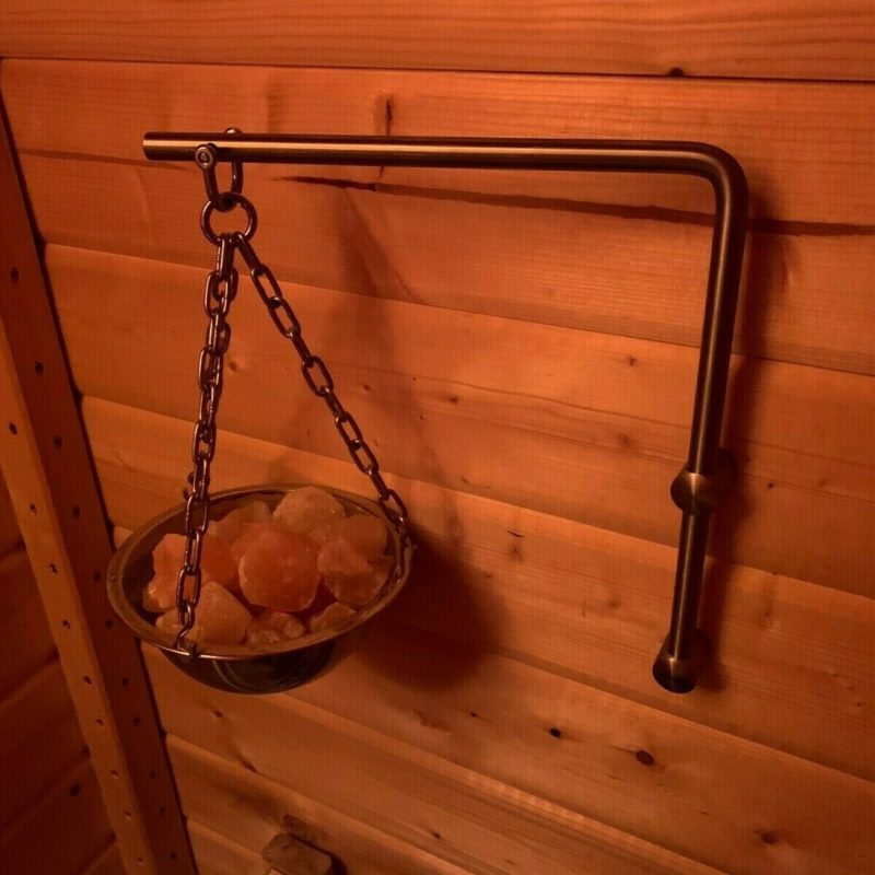 Edelstahl Wandhalterung Sauna / Saunaofen / Aufguss und Saunaschalen Massiv Edel 21