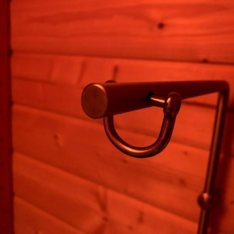 Edelstahl Wandhalterung Sauna / Saunaofen / Aufguss und Saunaschalen Massiv Edel 23