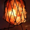 Edle Salzkristall Lampe /  Tischlampe / Wellness - Sauna Ruheraum Leuchte