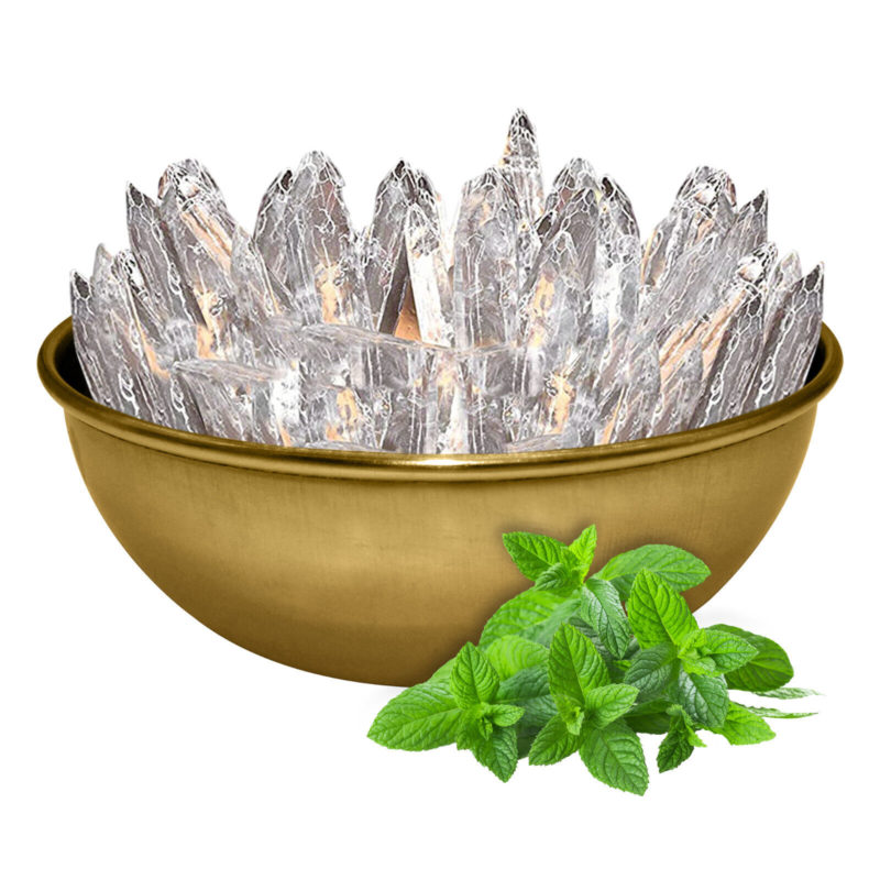 Verdampferschale Ø8,5cm für Saunaofen - Schale Gold-Look - Gratis Menthol 20